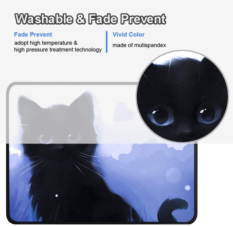Tappetino per mouse da gioco E-sport antiscivolo Cartoon Cat