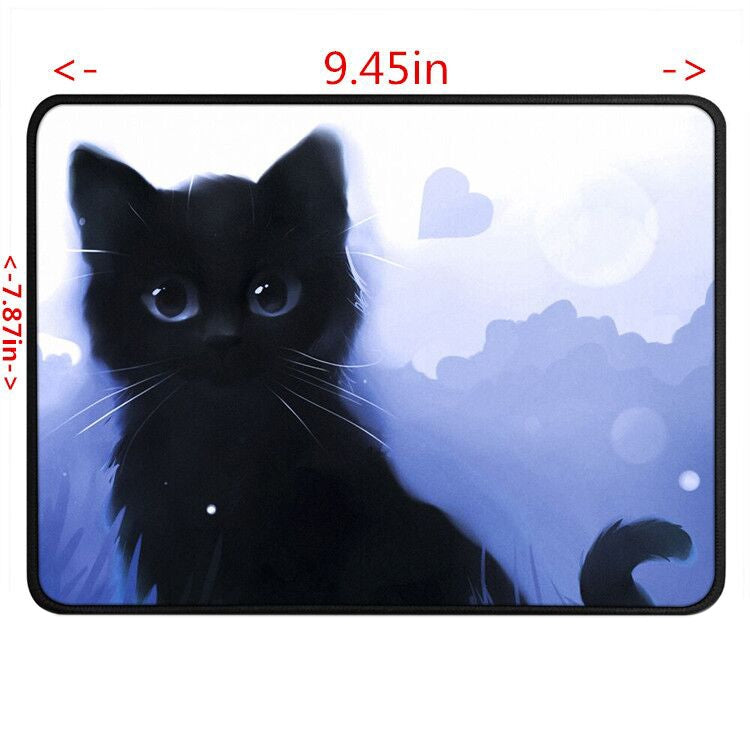 Tappetino per mouse da gioco E-sport antiscivolo Cartoon Cat