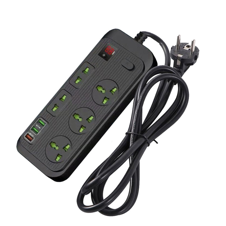 T17 3000 W Presa Smart Timing 24 ore ad alta potenza QC3.0 Presa USB per ricarica rapida Presa multipla, Lunghezza cavo: 2 m, Spina UE