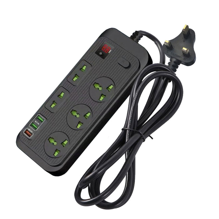 T17 3000 W Presa Smart Timing 24 ore ad alta potenza QC3.0 Presa USB a ricarica rapida, lunghezza cavo: 2 m, spina UK