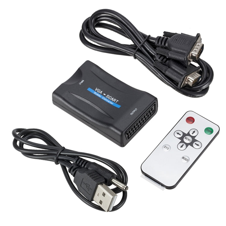 Adattatore convertitore audio video 1080P da VGA a SCART, VGA to SCART
