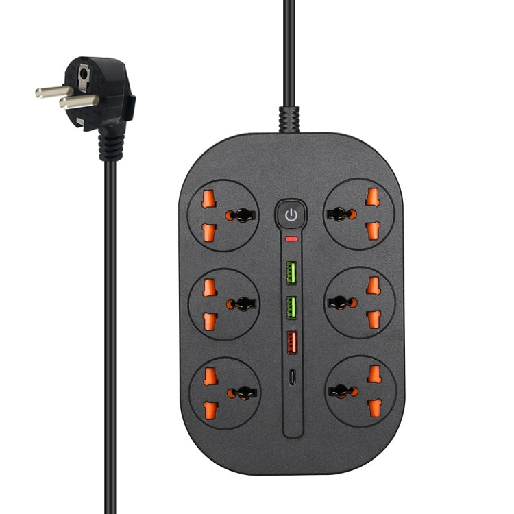 T21 PD3.0 + QC3.0 Spina a più fori 3000W Presa ad alta potenza, Spina UE