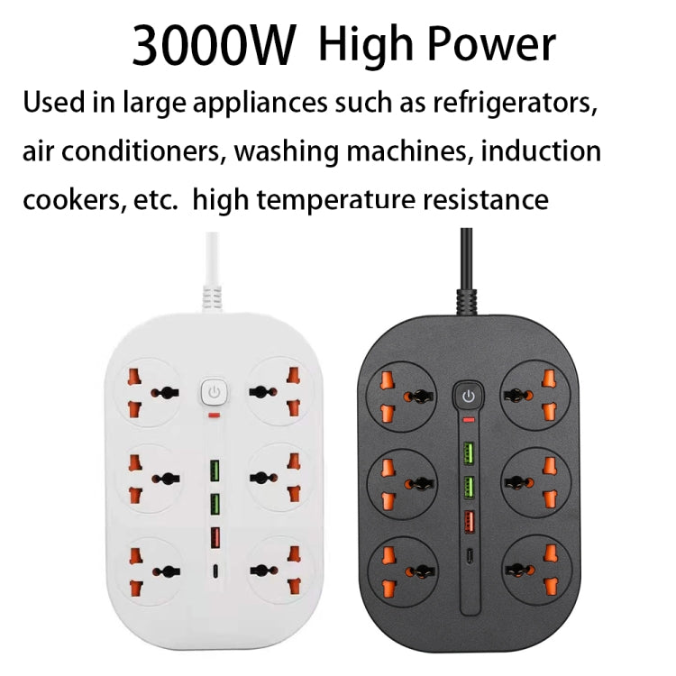 T21 PD3.0 + QC3.0 Presa multi-foro Presa ad alta potenza da 3000 W, spina AU
