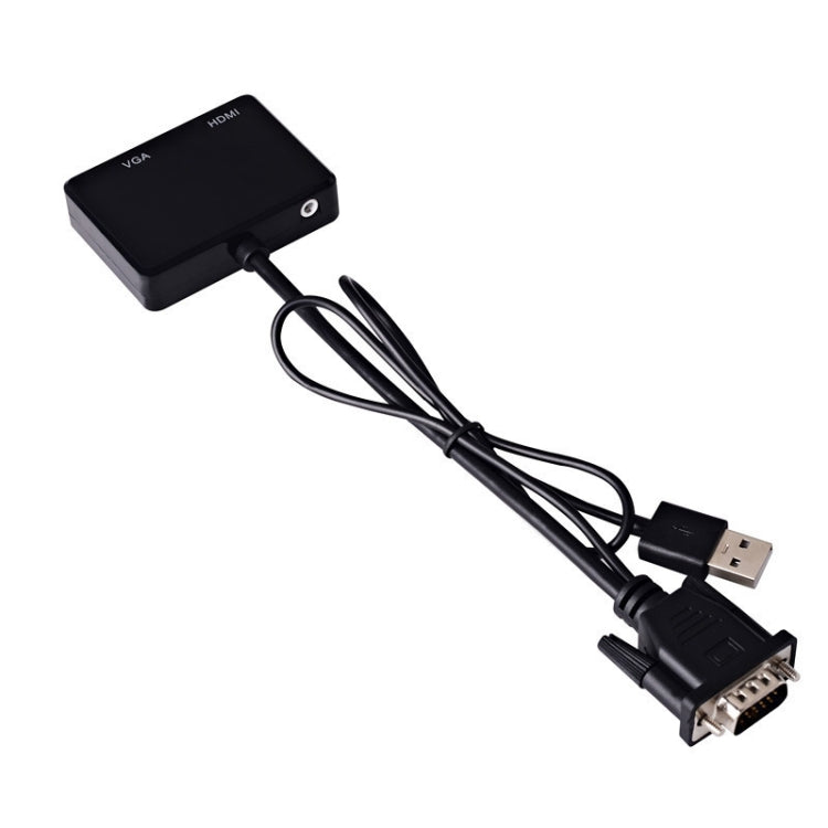 Adattatore VGA a HDMI Splitter VGA con convertitore audio da 3,5 mm
