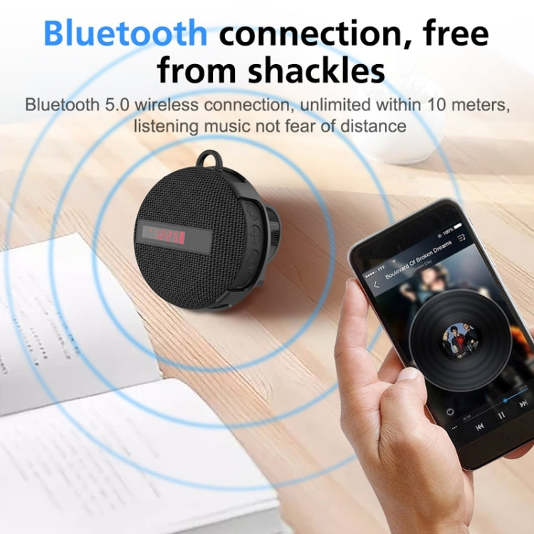 BT368 Display digitale a LED Altoparlante Bluetooth Esterno portatile IPX65 Supporto impermeabile Vivavoce / Scheda TF