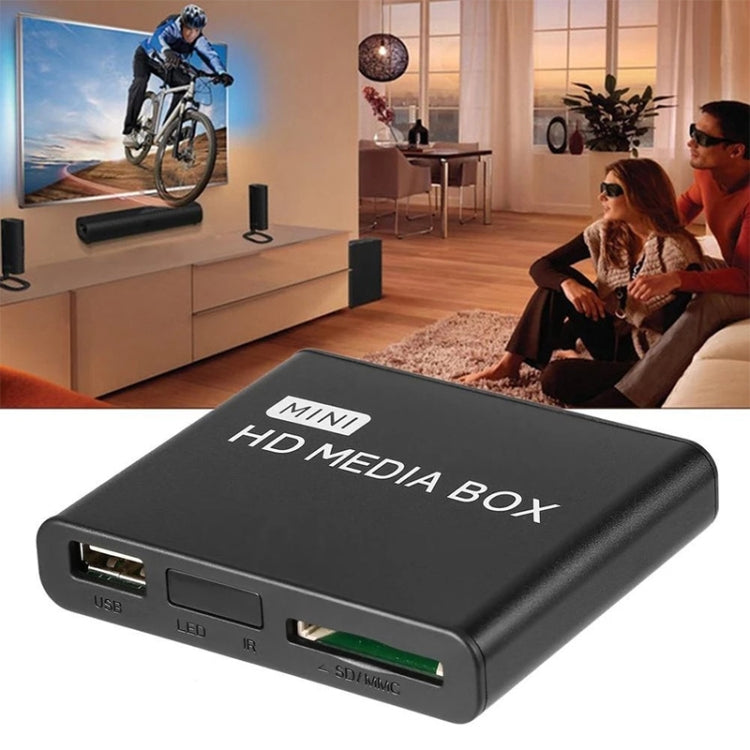 X9 Mini HD HDD Lettore multimediale 4K Video Loop Lettore multimediale esterno USB Lettore AD, US Plug, EU Plug