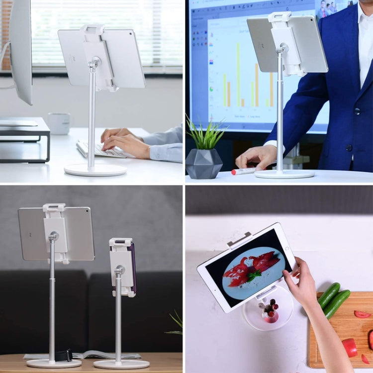 Supporto in lega di alluminio regolabile in altezza AP-4H per telefoni cellulari e tablet da 4,5-13 pollici