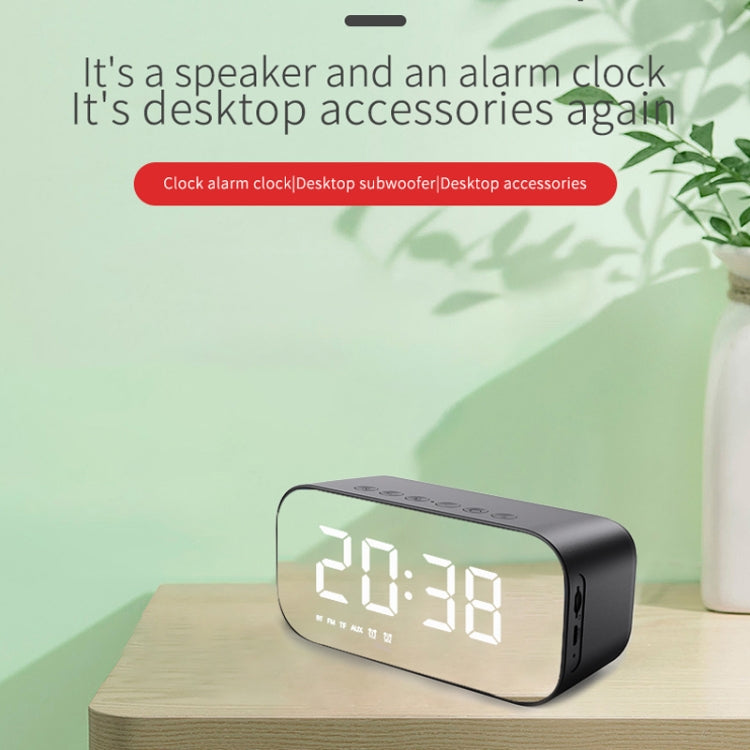 AEC BT518 Altoparlante Bluetooth wireless portatile Sveglia LED Supporto scheda AUX / TF / FM