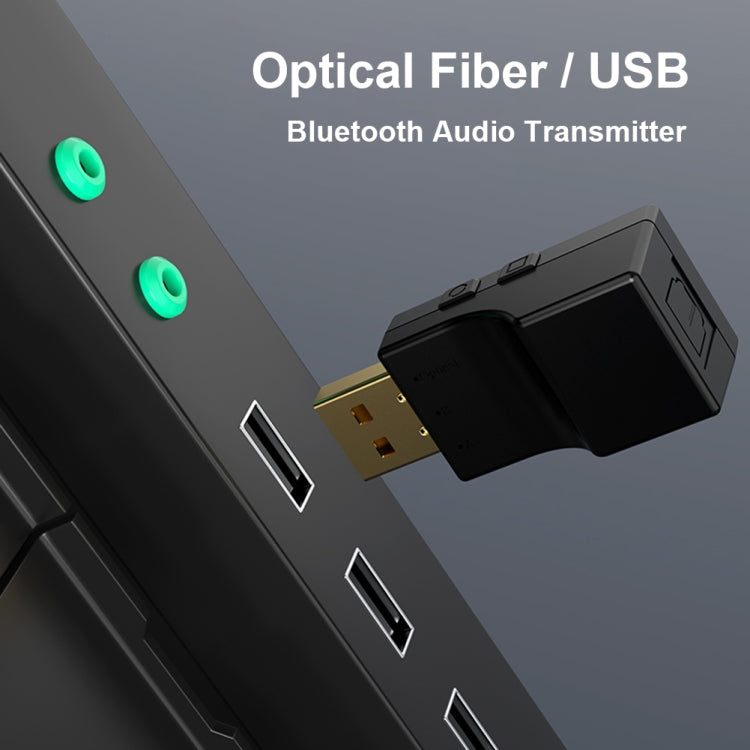 SW03 Trasmettitore audio Bluetooth 5.0 2 in 1 USB + SPDIF Adattatore wireless ottico a bassa latenza per TV PC