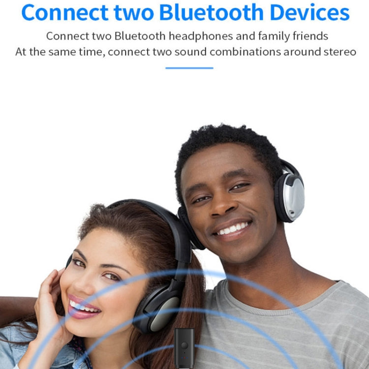 Trasmettitore Bluetooth 5.2 TX35 One Drag Two Doppia uscita USB / AUX
