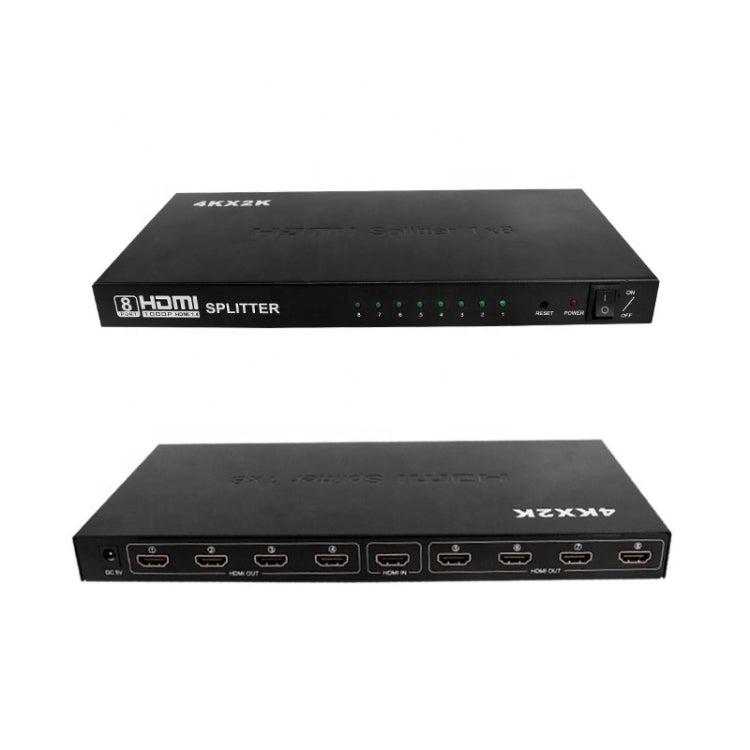 1 sdoppiatore HDMI 8 4K x 2K 3840*2160/30HZ, 1 x 8 4K x 2K