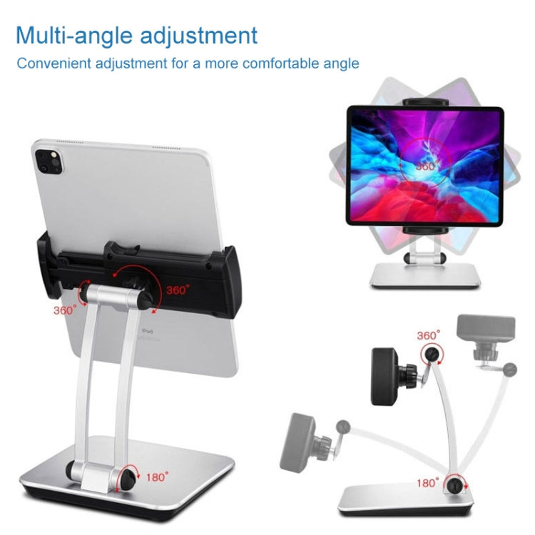 Supporto per tablet in lega di alluminio S10, struttura piatta per laptop, accessori da scrivania pieghevoli