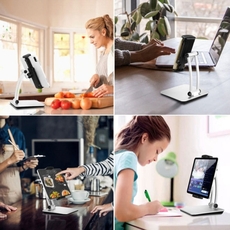 Supporto per tablet in lega di alluminio S10, struttura piatta per laptop, accessori da scrivania pieghevoli