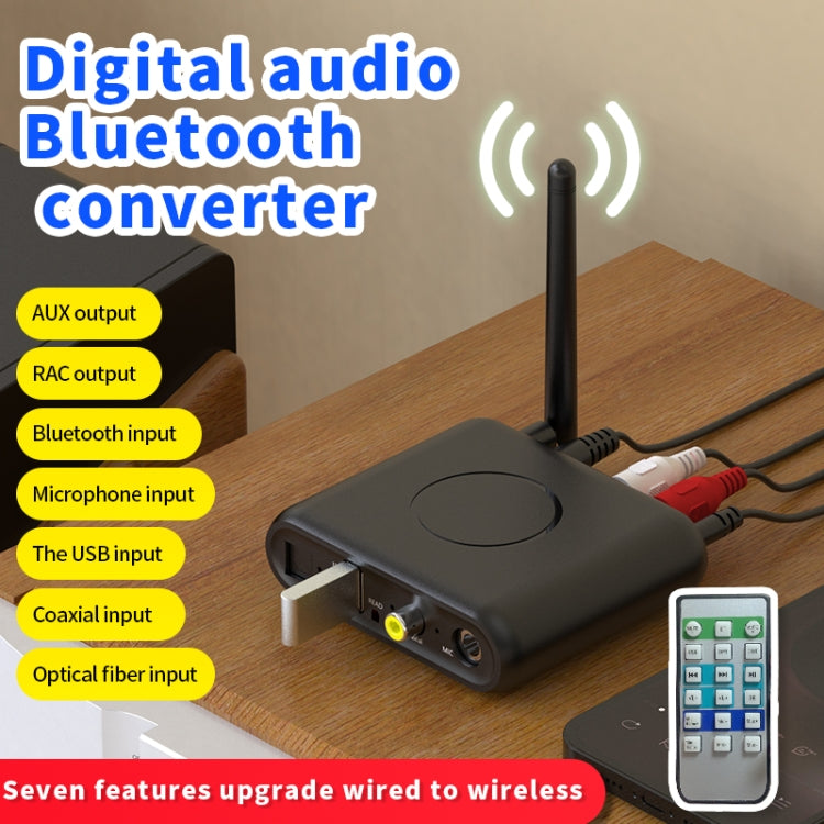 Adattatore Bluetooth 5.0 BT08 Ricevitore audio wireless con amplificatore di potenza in uscita RCA