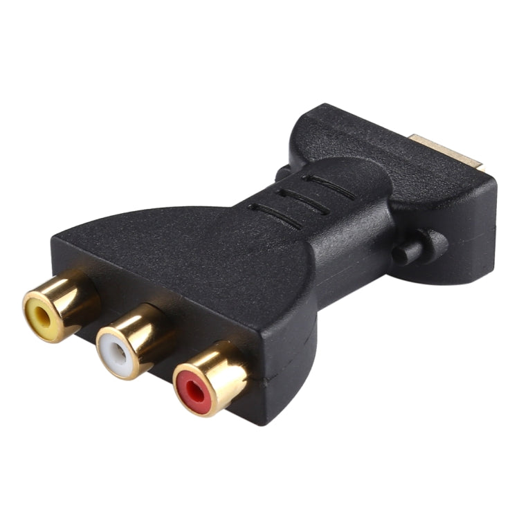 Adattatore audio video HDMI maschio a 3 RGB RCA placcato oro Convertitore componente AV per proiettore DVD, HDMI