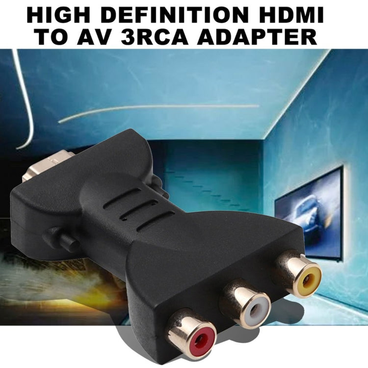 Adattatore audio video HDMI maschio a 3 RGB RCA placcato oro Convertitore componente AV per proiettore DVD, HDMI
