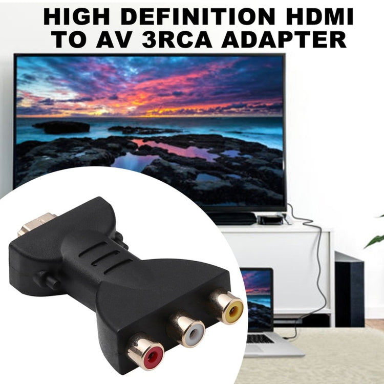 Adattatore audio video HDMI maschio a 3 RGB RCA placcato oro Convertitore componente AV per proiettore DVD, HDMI