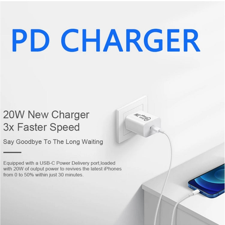 Caricabatterie da viaggio USB-C/Type-C AU-20W PD per telefono cellulare, presa AU, AU Plug