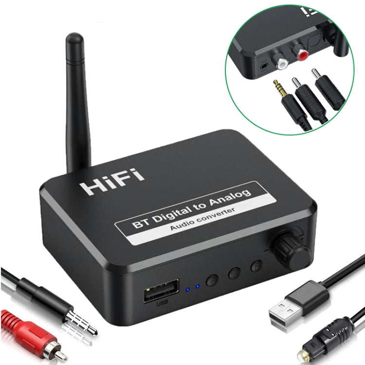Ricevitore Bluetooth 5.0 B35 Convertitore audio digitale-analogico da 3,5 mm, B35