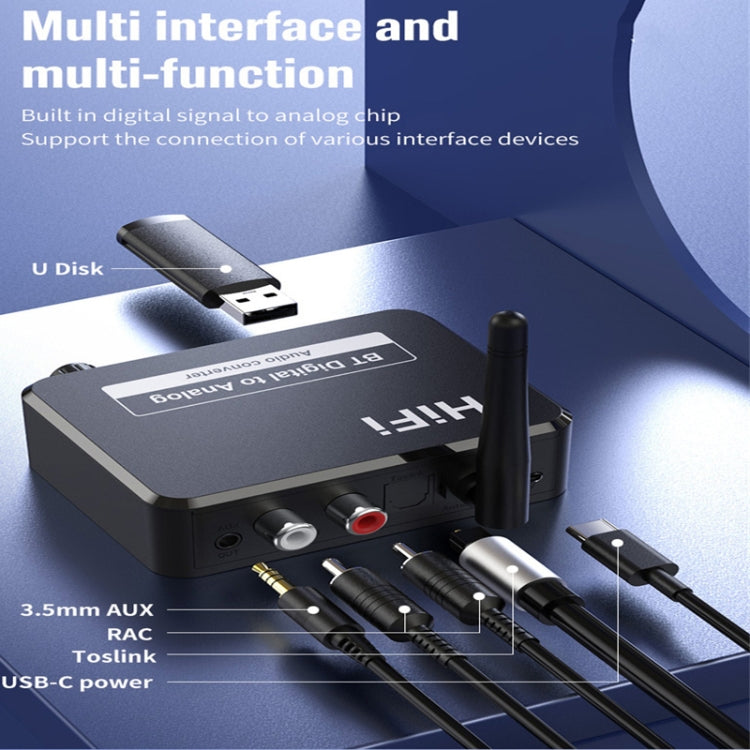 Ricevitore Bluetooth 5.0 B35 Convertitore audio digitale-analogico da 3,5 mm, B35