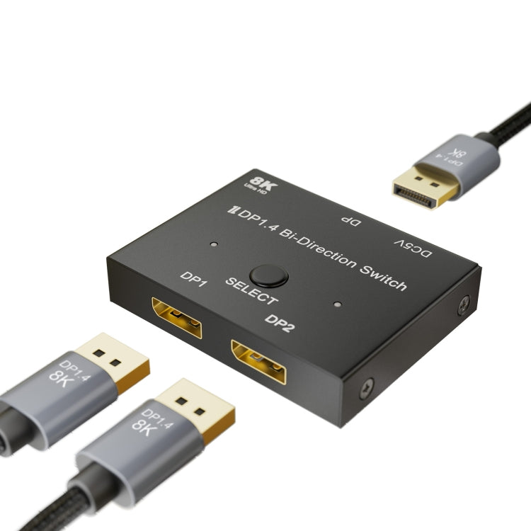 Interruttore bidirezionale 8K DP 1.4, Black