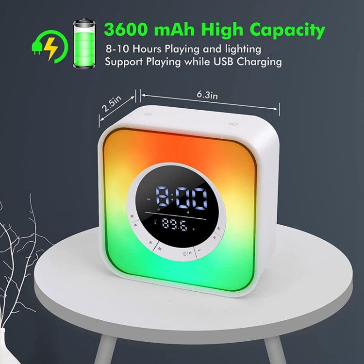 Altoparlante Bluetooth con luce d'atmosfera P10 LED e funzione termometro di allarme, P10