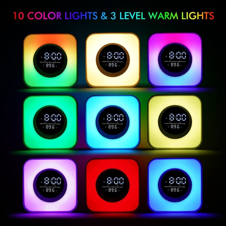 Altoparlante Bluetooth con luce d'atmosfera P10 LED e funzione termometro di allarme, P10