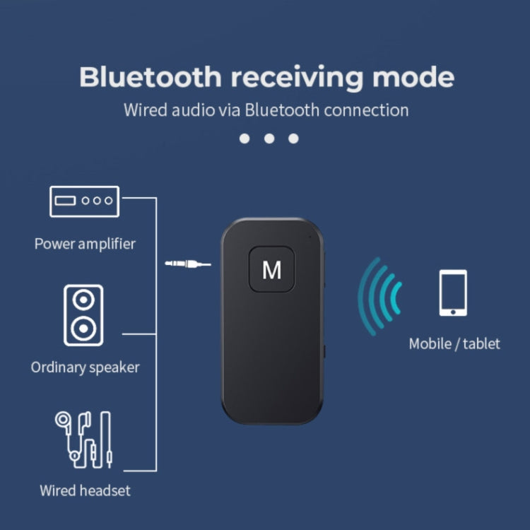 BT03 Ricevitore e trasmettitore audio Bluetooth 5.1 2 in 1 Chiamate in vivavoce per auto, BT03