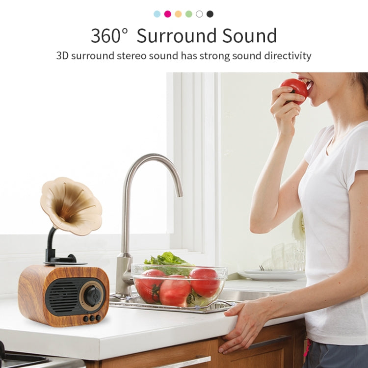 Altoparlante stereo portatile wireless dal design retrò fonografico B5, B5