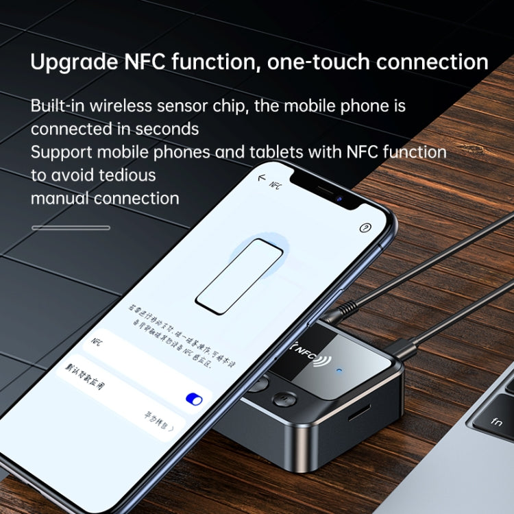 Ricevitore audio Bluetooth 5.1 per auto C51 Supporto NFC / Chiamate / Scheda TF / Riproduzione MP3
