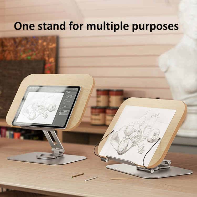 Boneruy R02 Supporto per laptop girevole a 360 gradi Leggi il supporto per libri, R02