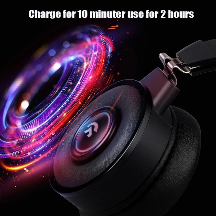 Cuffie da gioco luminose RGB wireless Bluetooth Kingkong con supporto microfono TF/radio FM