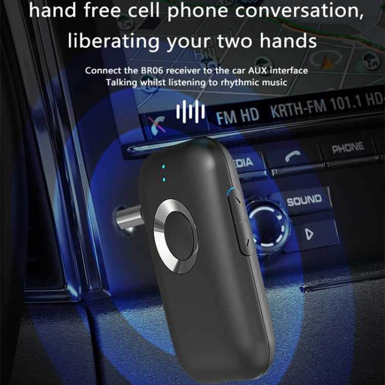 BR06 Bluetooth 5.0 Ricevitore Altoparlante Amplificatore Vivavoce per auto
