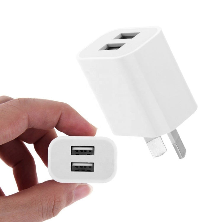Mini caricatore USB a doppia porta con cavo dati da USB a 8 pin, spina AU, AU Plug + 8 Pin Cable