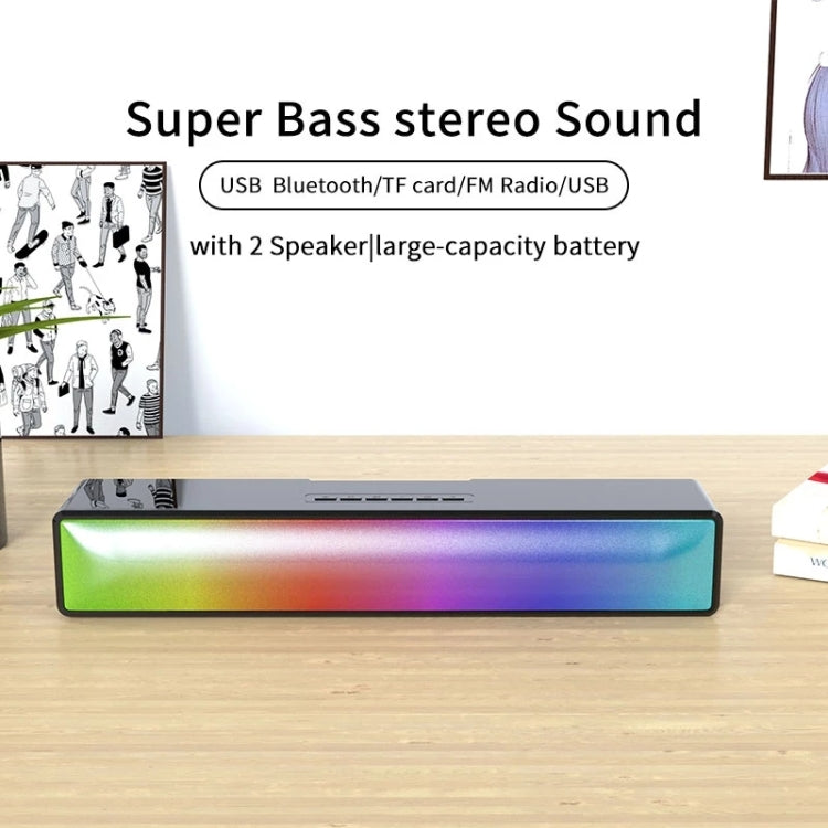 AEC BT601 RGB Light HiFi Soundbar Altoparlante Bluetooth Home Theater, BT601