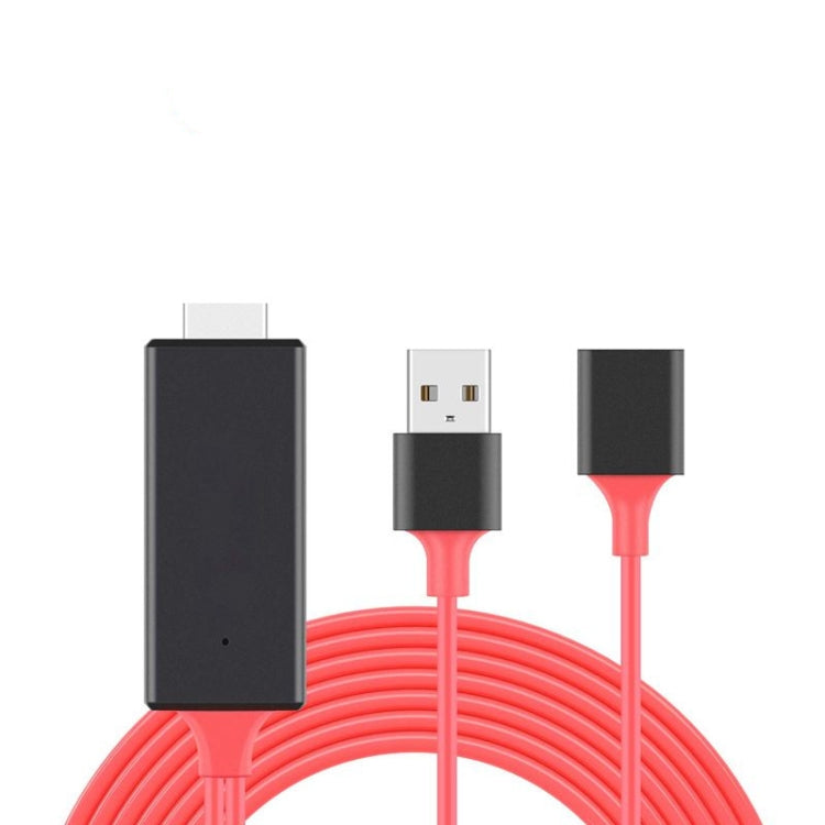 Adattatore per cavi HDMI 1080P Cavo da USB a HDTV, dongle USB maschio + USB femmina a HDMI maschio Cavo di mirroring HDTV 1080P per telefono/pad e altro ancora Steaming Sharing