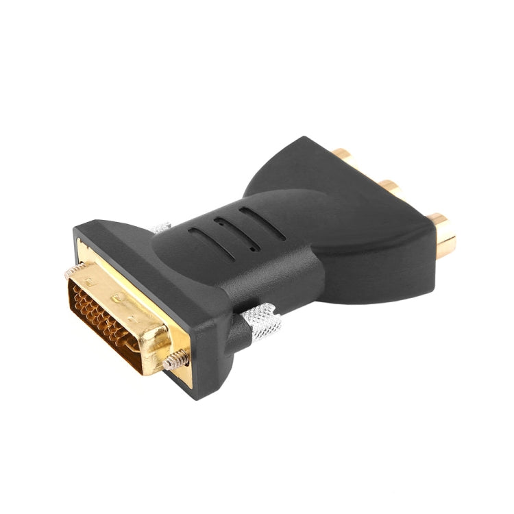 Convertitore di componenti AV audio video placcato oro DVI-I 24+5 maschio a 3 RCA placcato oro