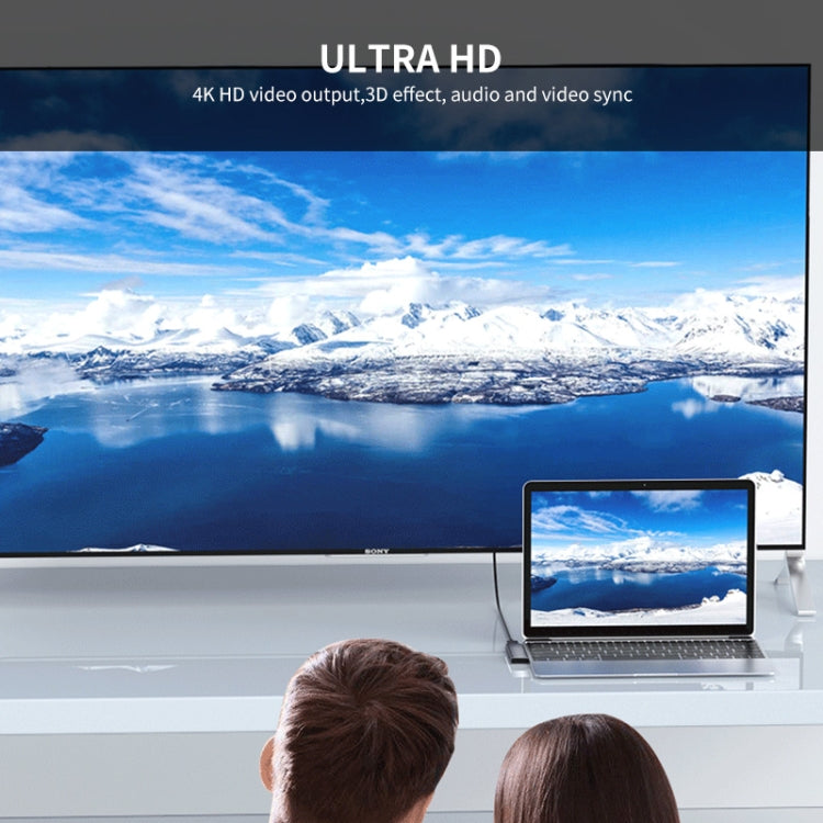 ENKAY Hat-Prince 7 in 2 Type-C a 4K HDMI Docking Station Adattatore Hub Lettore di schede SD/TF per MacBook