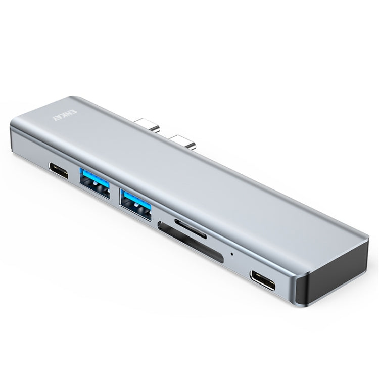 ENKAY Hat-Prince 7 in 2 Type-C a 4K HDMI Docking Station Adattatore Hub Lettore di schede SD/TF per MacBook