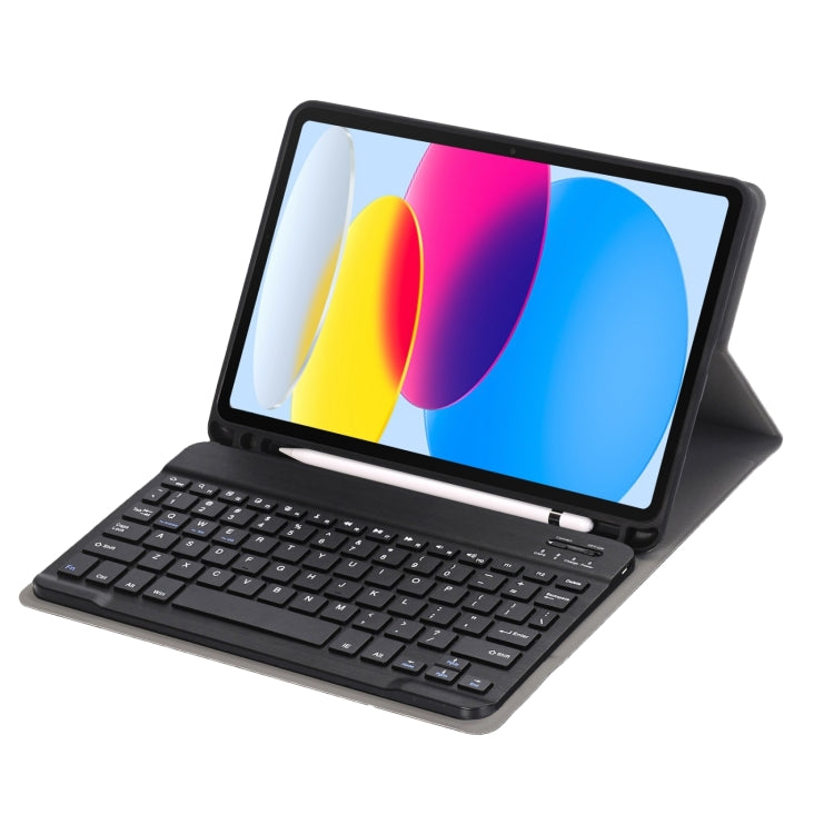 Per Ipad10th 10.9 '' 2022 Custodia ultra sottile staccabile senza fili Bluetooth tastiera tablet copertura in pelle con portapenne