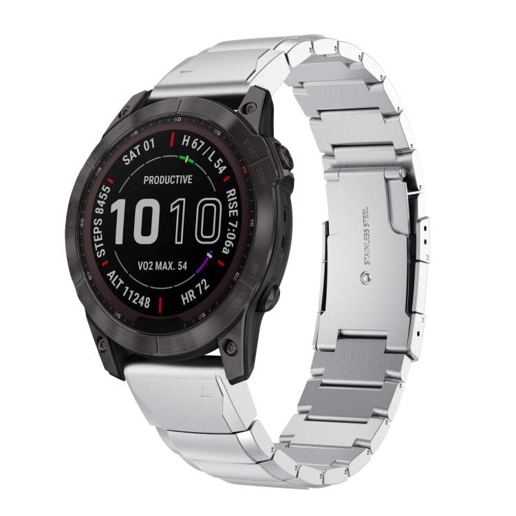 Cinturino in acciaio inossidabile con guscio di tartaruga da 22 mm, For Garmin Fenix 7, For Garmin Fenix 7 Solar, For Garmin Fenix 7 Sapphire Solar, For Garmin EPIX Gen 2, For Garmin Approach S62, For Garmin Fenix 6 GPS, For Garmin Fenix 6 Pro GPS
