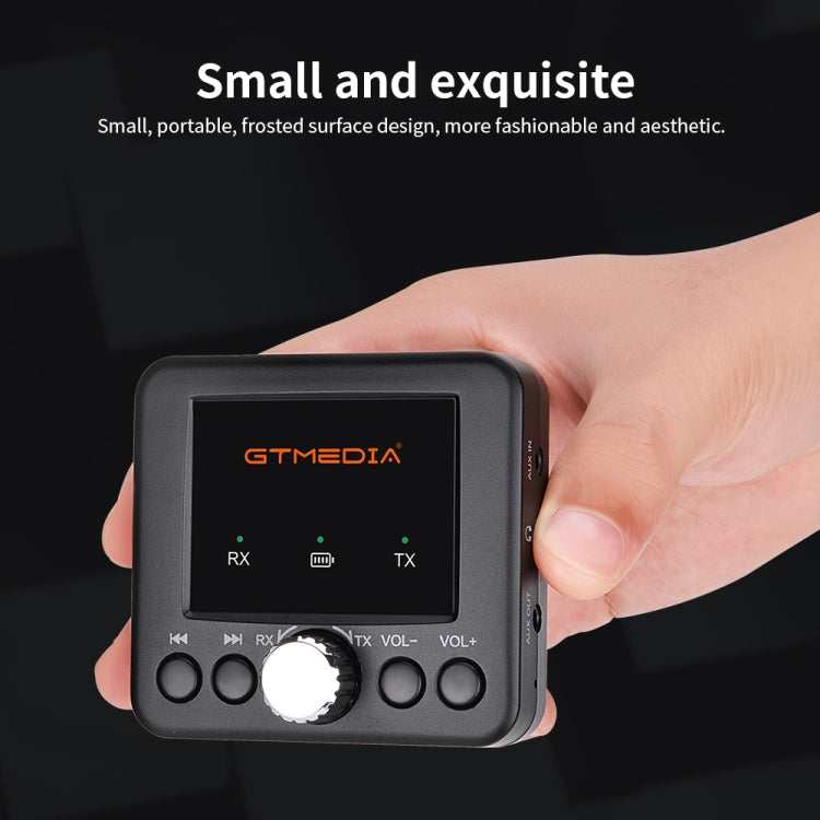 GTMEDIA RT05 Ricevitore e trasmettitore audio Bluetooth 5.0 Adattatore 2 in 1, RT05