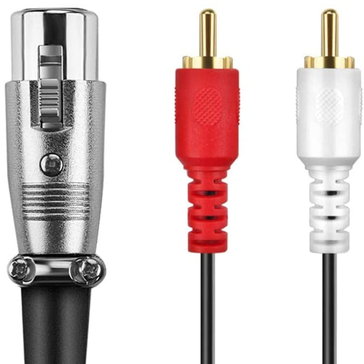 Cavo audio stereo JUNSUNMAY 2 RCA maschio a XLR femmina, 0.15m, 1.5m, 3m