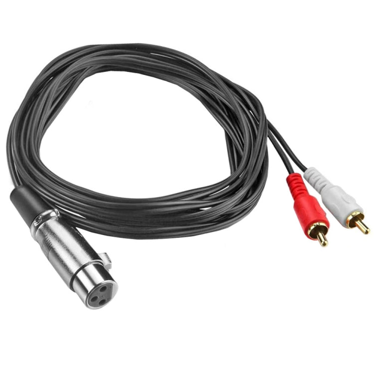 Cavo audio stereo JUNSUNMAY 2 RCA maschio a XLR femmina, 0.15m, 1.5m, 3m