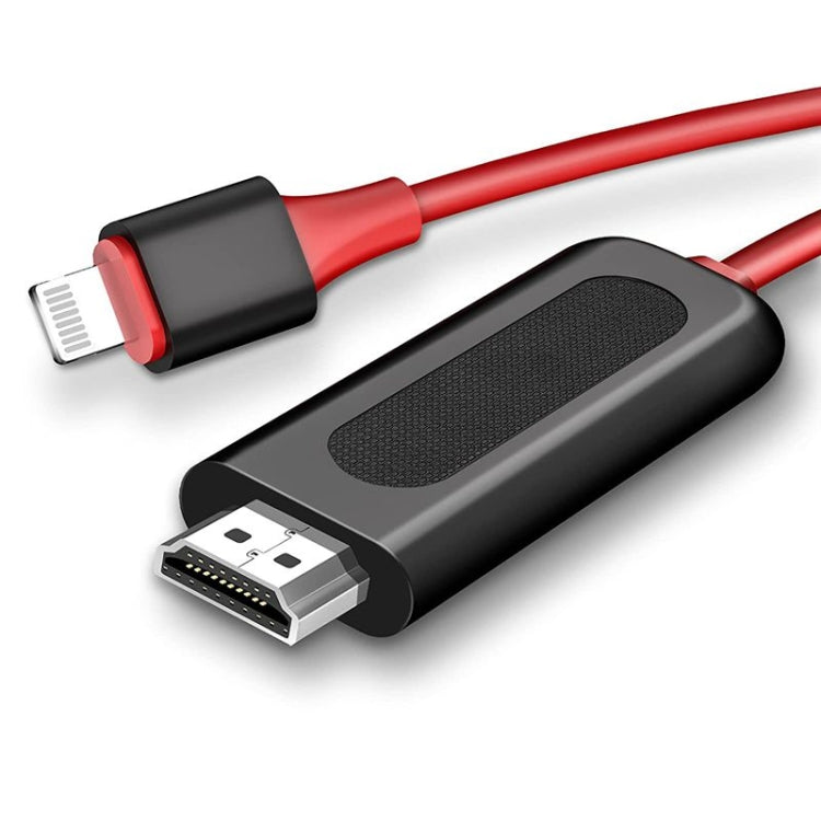 Cavo adattatore da 2 m da 8 pin a HDMI Convertitore schermo di sincronizzazione video per iPad iPhone, 8 Pin to HDMI