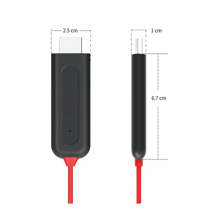 Cavo adattatore da 2 m da 8 pin a HDMI Convertitore schermo di sincronizzazione video per iPad iPhone, 8 Pin to HDMI