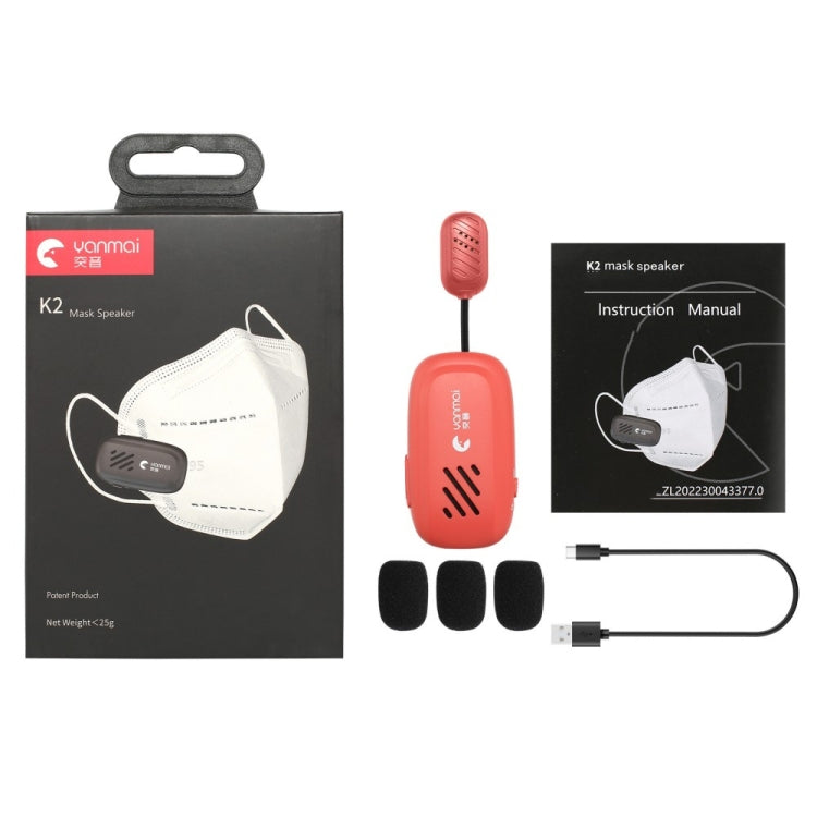 Yanmai K2 Mini microfono da bavero Bluetooth wireless portatile
