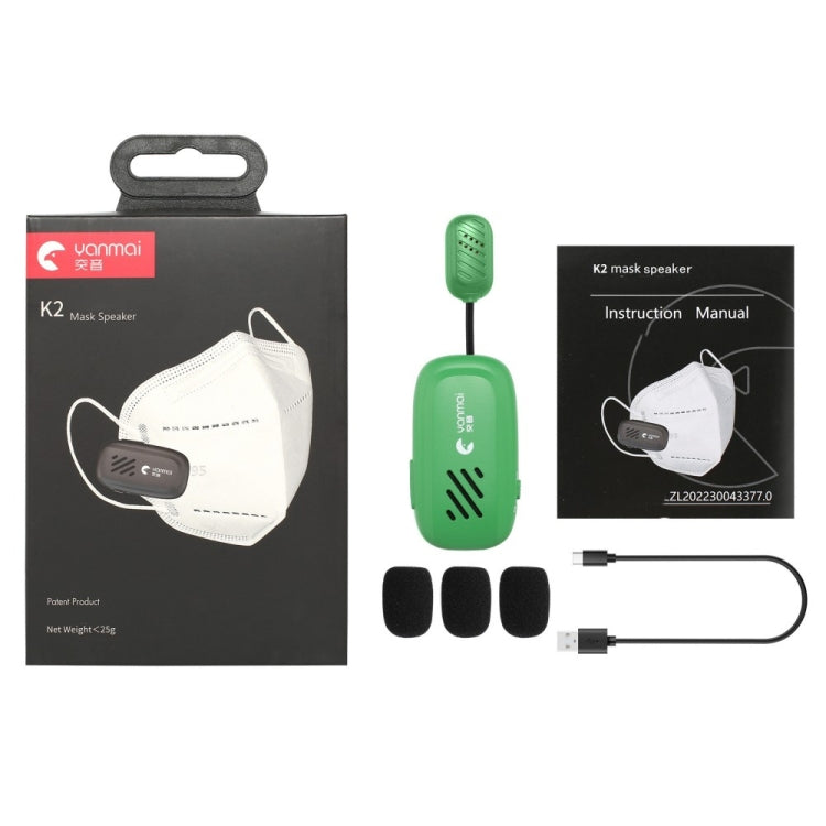 Yanmai K2 Mini microfono da bavero Bluetooth wireless portatile