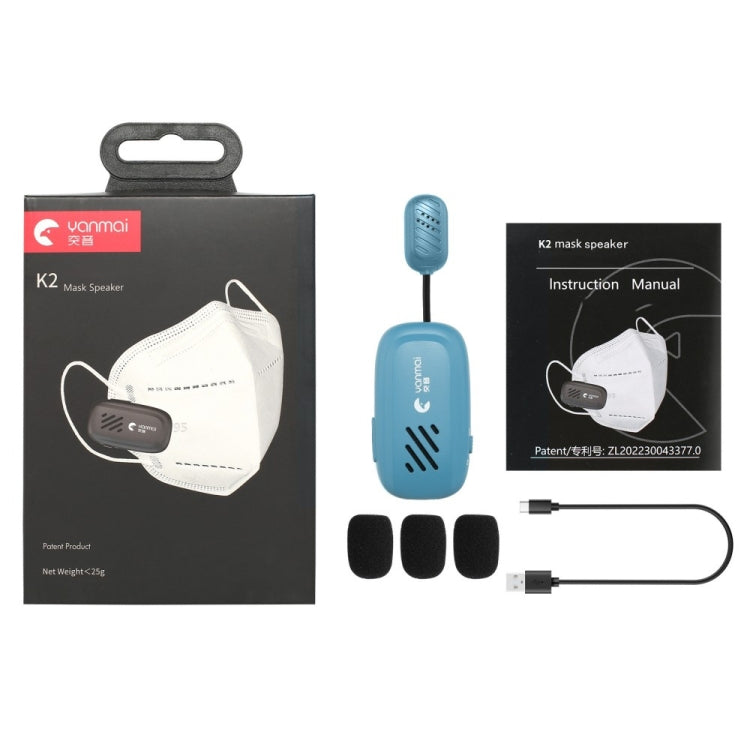 Yanmai K2 Mini microfono da bavero Bluetooth wireless portatile