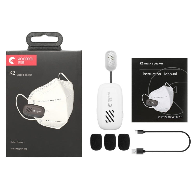 Yanmai K2 Mini microfono da bavero Bluetooth wireless portatile